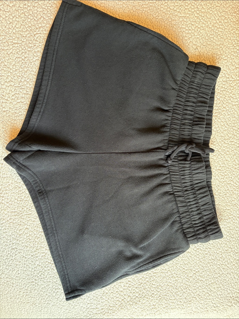wild fable Black Elastic-Waist Athletic Knit Shorts